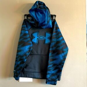 UA hoodie Boys/ youth size medium Y/MD turquoise and dark grey